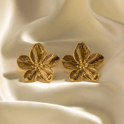 Juliette – Vintage Gouden Bloem Oorbellen