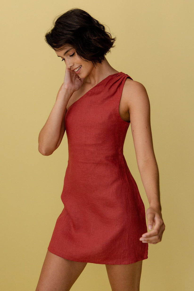 Selina - One-Shoulder Maxi Jurk