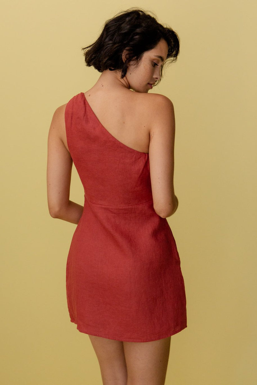 Selina - One-Shoulder Maxi Jurk