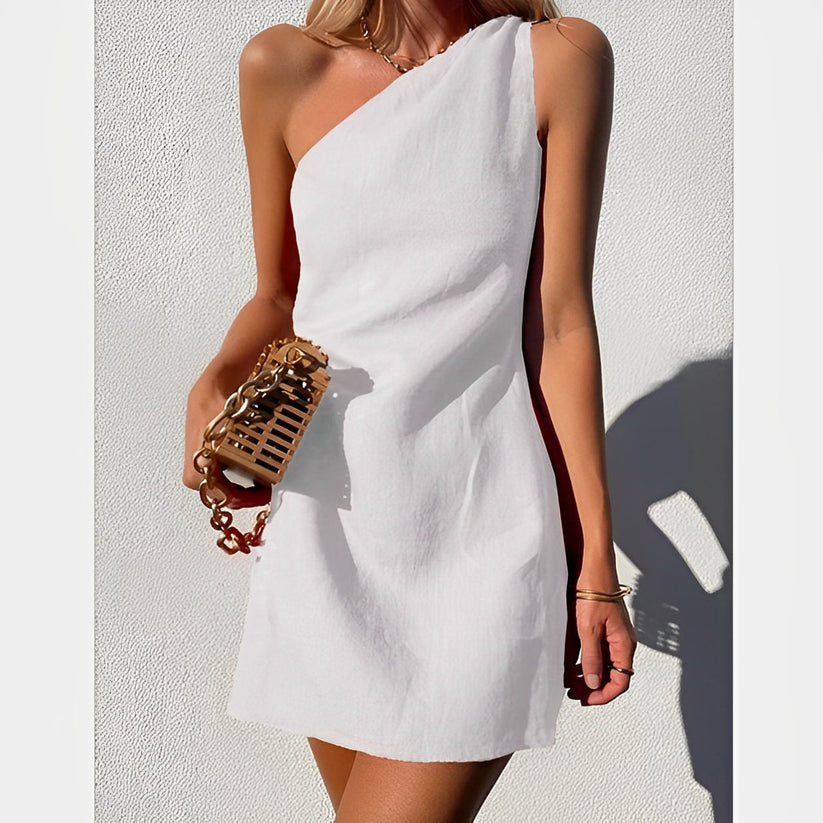Selina - One-Shoulder Maxi Jurk