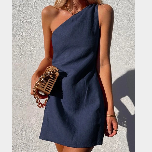 Selina - One-Shoulder Maxi Jurk